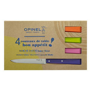 오피넬 NO.125 Bon Appetit 테이블 나이프 4개 세트 (POP) 001532,캠핑용품
